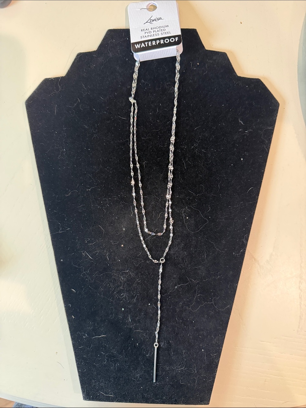 Lovisa Silver-Tone Layered Lariat Necklace